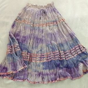 Tie-dye Broomstick skirt